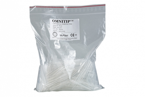 Наконечник OMNITIP 1000 мкл без фільтру розсипом (прозорі)